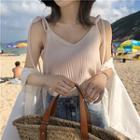 Shoulder-tie V-neck Camisole Top
