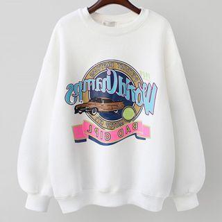 Print Thick Sweatshirt