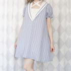 Short-sleeve A-line Dress / Ruffle-hem Camisole