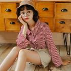 Pinstriped Shirt Stripe - Red - One Size