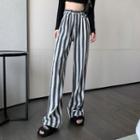 Mid Rise Loose Fit Striped Jeans