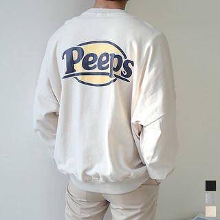 Peeps Oversized Cotton Sweatshirt