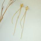 Alloy Star Fringed Earring 1 Pair - 925 Silver Needle - Gold - One Size
