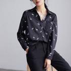 Flamingo Print Blouse