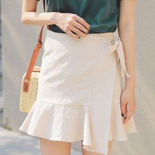 A-line Ruffle-hem Skirt