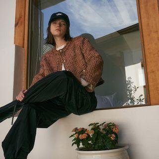 [ontact] Fringed Classic Tweed Jacket