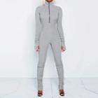 Long-sleeve Turtle Neck Jumpsuit