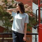 Round-neck Welt-pocket T-shirt