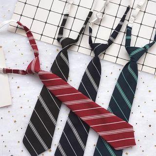 Striped Pre Tied Neck Tie