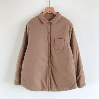 Long-sleeve Pocket Padded Jacket