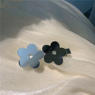 Flower / Heart Mirrored Hair Clip