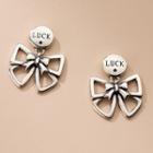 Bow Earring 1 Pair - S925 Silver - Silver - One Size