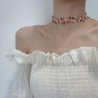 Appliqued Choker As Shown In Figure - One Size