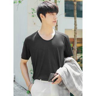 Seam-trim Colored T-shirt