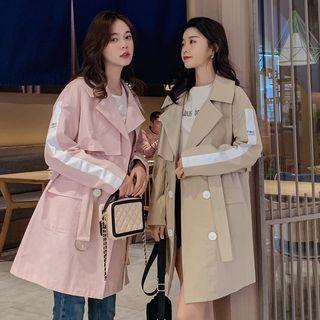 Single-breasted Paneled Trench Coat