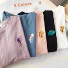 Monster Embroidered Short-sleeve T-shirt