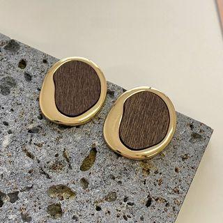 Wooden Alloy Earring