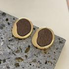 Wooden Alloy Earring
