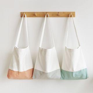 Two-tone Canvas Crossbody Bag