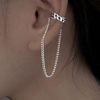 Chained Ear Cuff 1 Pc - Silver - One Size