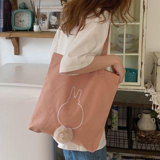 Rabbit Print Tote Bag
