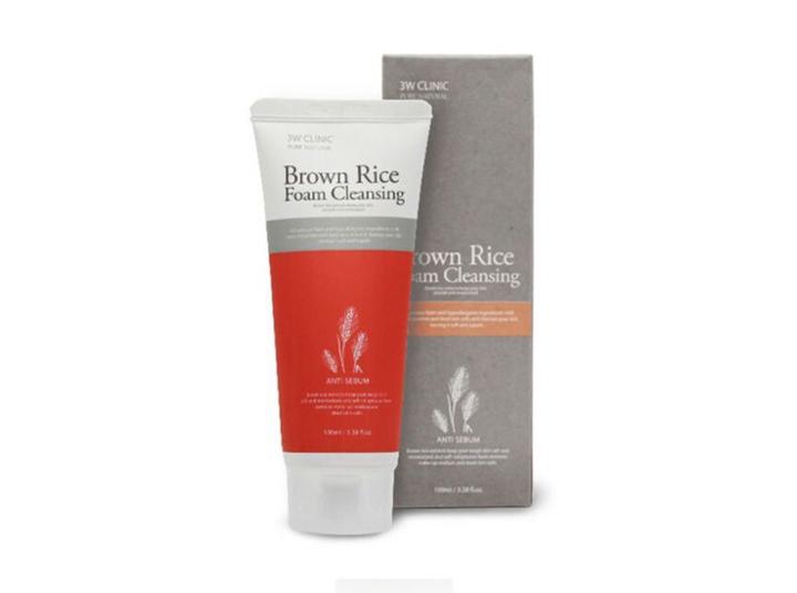 3w Clinic - Pure Natural Brown Rice Foam Cleansing 100ml