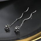 Alloy Swirl Dangle Earring 1 Pair - Daisy Ear Line - Silver - One Size