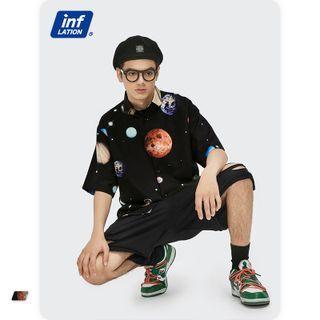 Galaxy-print Loose Shirt