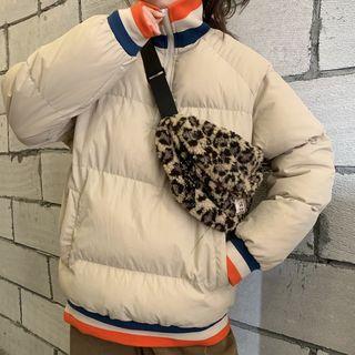 Half-zip Long-sleeve Padded Top As Shown In Figure - One Size