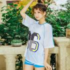 Set: Swim Top + Bottom + T-shirt