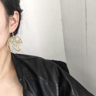 Tree Drop Earring 1 Pair - Gold - One Size