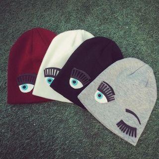 Eye Applique Beanie