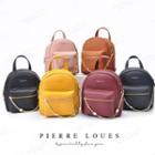 Faux Leather Mini Chain Backpack