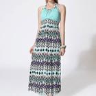 Set: Patterned Bikini + Pants + Sundress