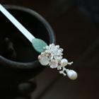 Retro Freshwater Pearl Floral Hair Stick