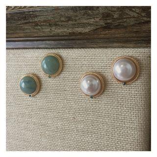 Faux Pearl Studded Earrings