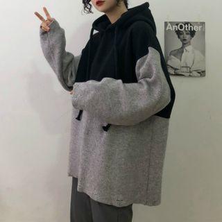 Panel Oversized Hoodie