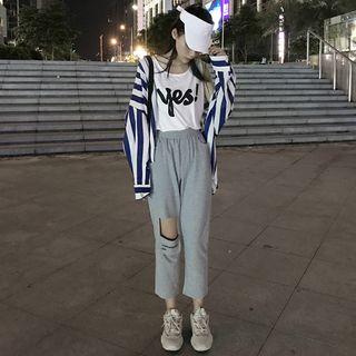 Tank Top / Pants / Striped Shirt