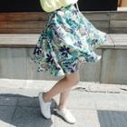Print Flared Skirt
