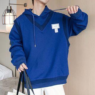Oversized Hoodie / Applique Vest