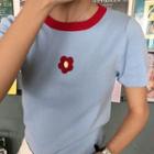 Color-block Embroidered T-shirt