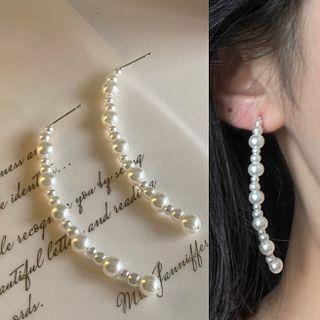 Faux Pearl Dangle Earring 1 Pair - 2018a - White - One Size