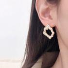 Faux Pearl Irregular Hoop Earring 1 Pair - Bl1511 - Gold - One Size