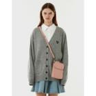 Two-way Snap-button Mini Crossbody Bag Pink - One Size