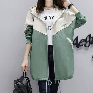 Contrast Zip Coat