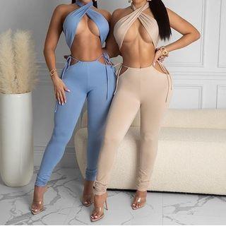 Set: Halter Top + Skinny Pants
