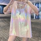 Short-sleeve Iridescent T-shirt