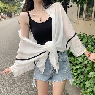 Open-front Lightweight Cardigan
