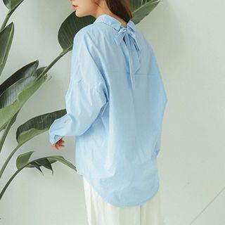Tie-back Dipped Back Blouse