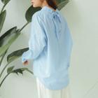 Tie-back Dipped Back Blouse